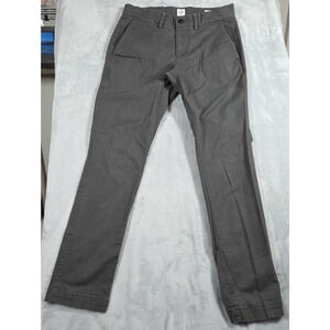 Gap Pants Men 29X30 Gray Career Straight Leg Classic Casual Preppy Work 0805 P
